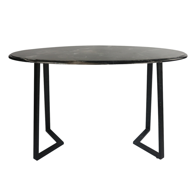 Black Marble Stone Dining Table Countertop YT009