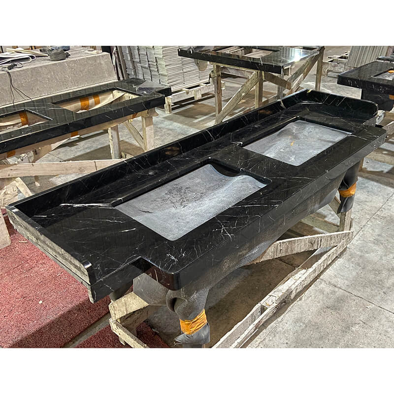 New Design of Three Kinds of Black Marble Vanity Tops3