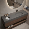 Pebble Integrated Quartz Vanity Top for Farmhouse