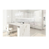 Artificial Calacatta Solid Surface for Kitchen Counter White Quartz Stone