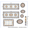 Luxury Hotel Lobby Waterjet Marble Medallion Square Marble Inlay Medallion Floor Tiles for Villa