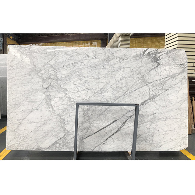 Luxury White Marble Patterned Quartz Slabs for Bathroom