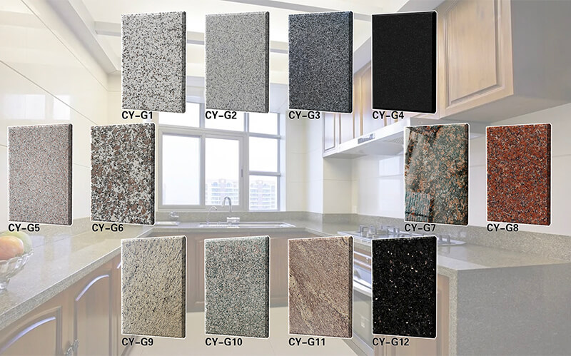 China Natural Stone Granite Countertop Kitchen Worktop Bathroom Black Galaxy Granite