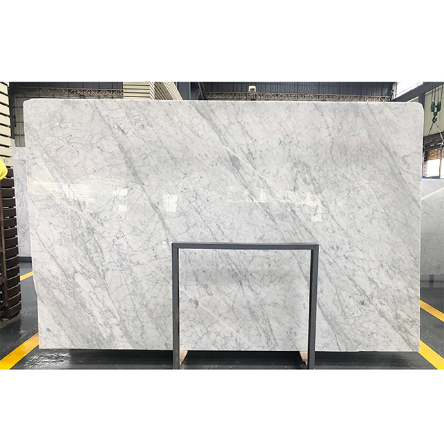 Luxury White Marble Patterned Quartz Slabs for Bathroom