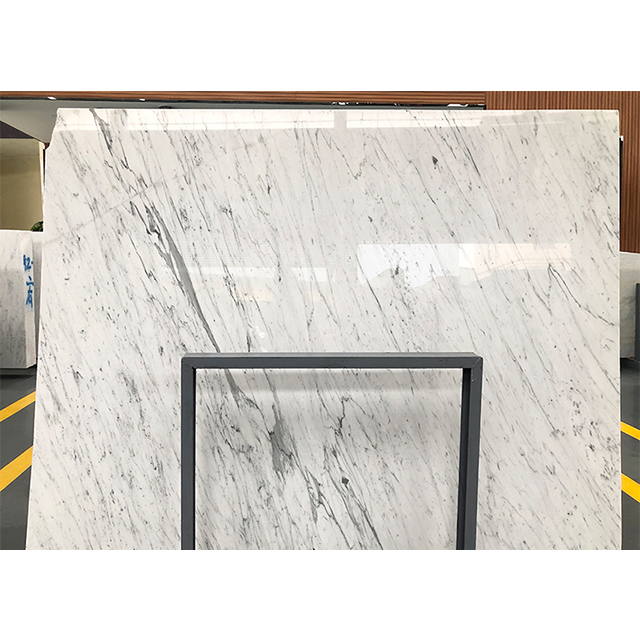 Luxury White Marble Patterned Quartz Slabs for Bathroom