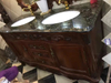 ultured Solid Surface Marble Vanity Top for bathroom