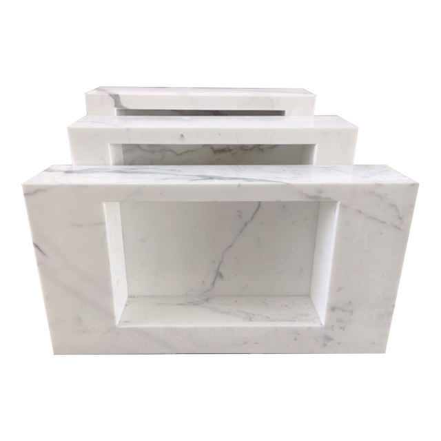 Wholesale White Marble Bathroom Countertop Vanity Top YV003