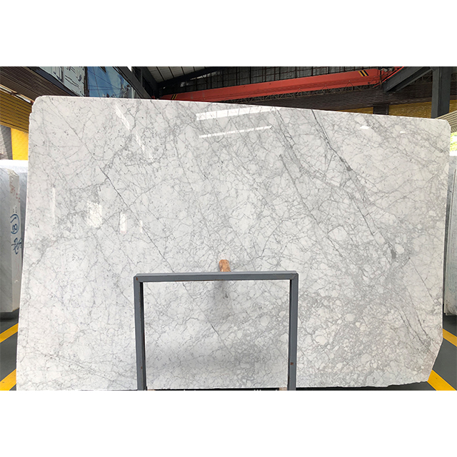 Luxury White Marble Patterned Quartz Slabs for Bathroom