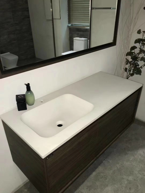 acrylic painted Quartz Vanity Top for bathroom cabinets