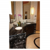 black engineered Granite Vanity Top for bathroom vanities