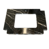 black engineered Granite Vanity Top for bathroom vanities