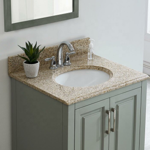 solid wood double sink Granite Vanity Top for Kitchen