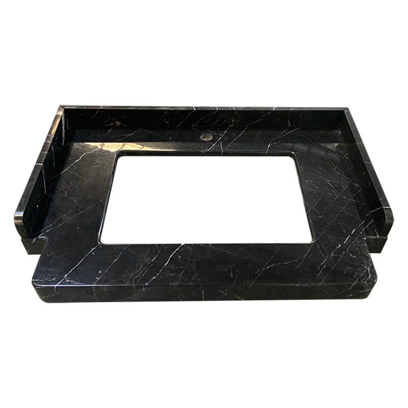 Kitchen Waterproof Marble Vanity Tops with Arc Corner